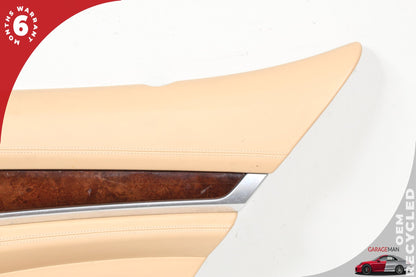 2010-2016 Porsche Panamera 970 Rear Right Side Door Trim Panel Beige OEM