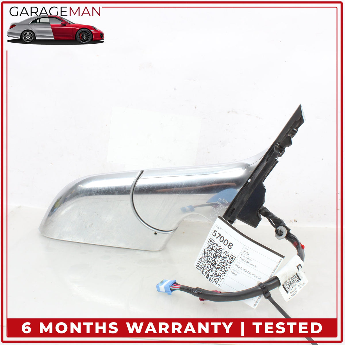 2017-2023 Tesla Model 3 Front Right Door Rear View Mirror OEM