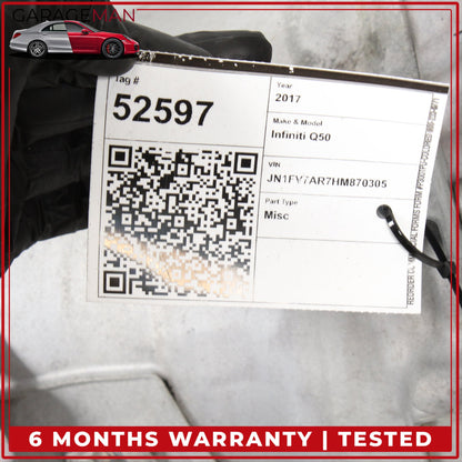 2017-2018 Infiniti Q50 V37 Automatic Transmission w/o Torque Converter OEM 82K