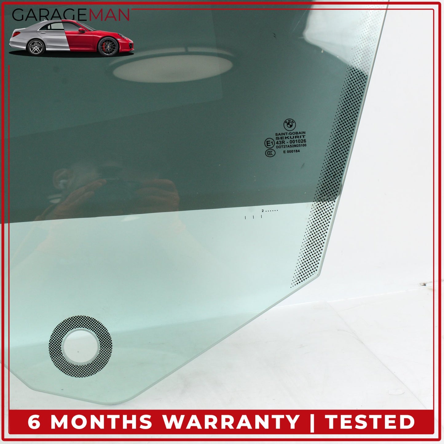 2012-2018 BMW 650i F06 Front Left Door Window Glass 7275395 OEM