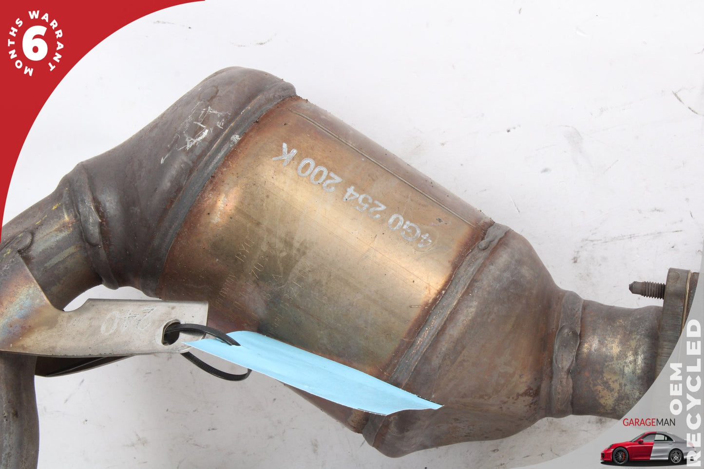 2012-2015 Audi A7 4G Left Exhaust System Pipe Tube w/ Manifold 4G0254200K