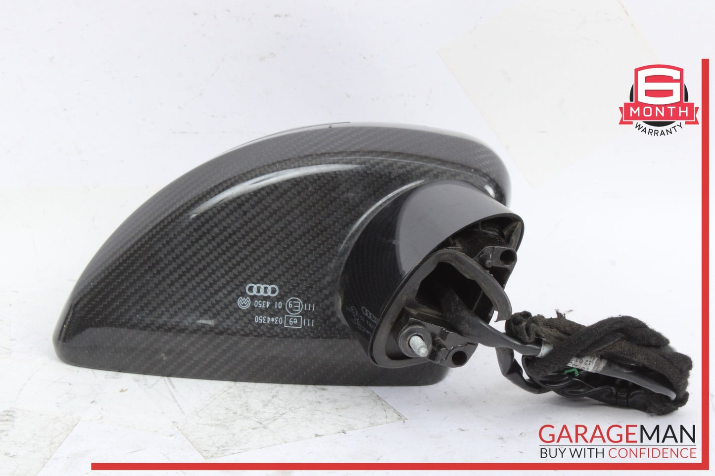 2008-2015 Audi TT 8J Front Right Door Rear View Mirror w/o Mirror Glass OEM