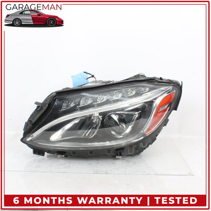 2015-2018 Mercedes W205 C300 Front Left Side LED Head Light Lamp 2059064103 OEM