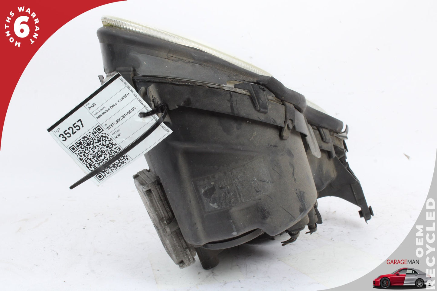 06-09 Mercedes-Benz CLK350 W209 Convertible Front Right Head Light Lamp Bi-Xenon 0028206026