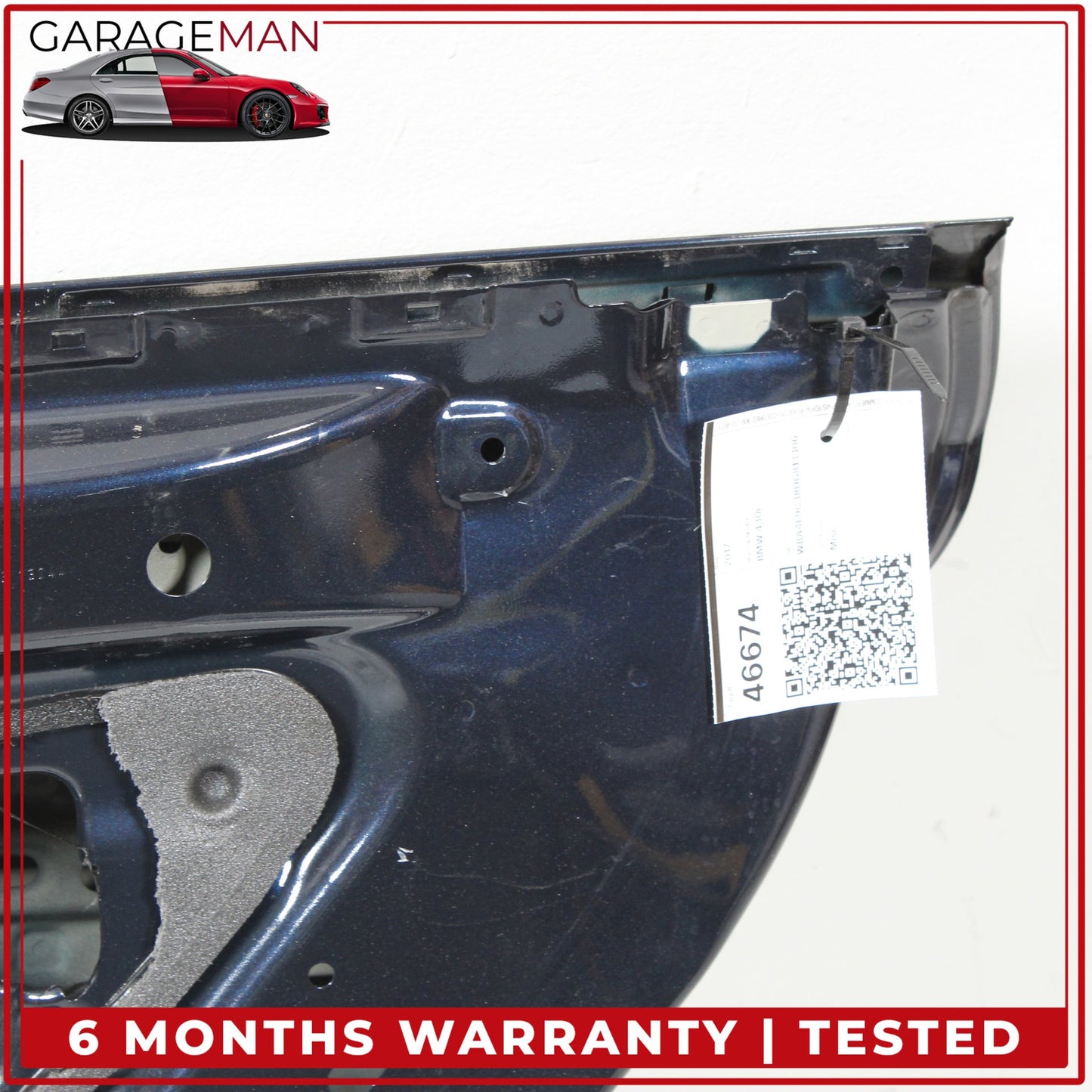 2015-2020 BMW 430i xDrive Gran Coupe Rear Right Side Door Shell Blue OEM