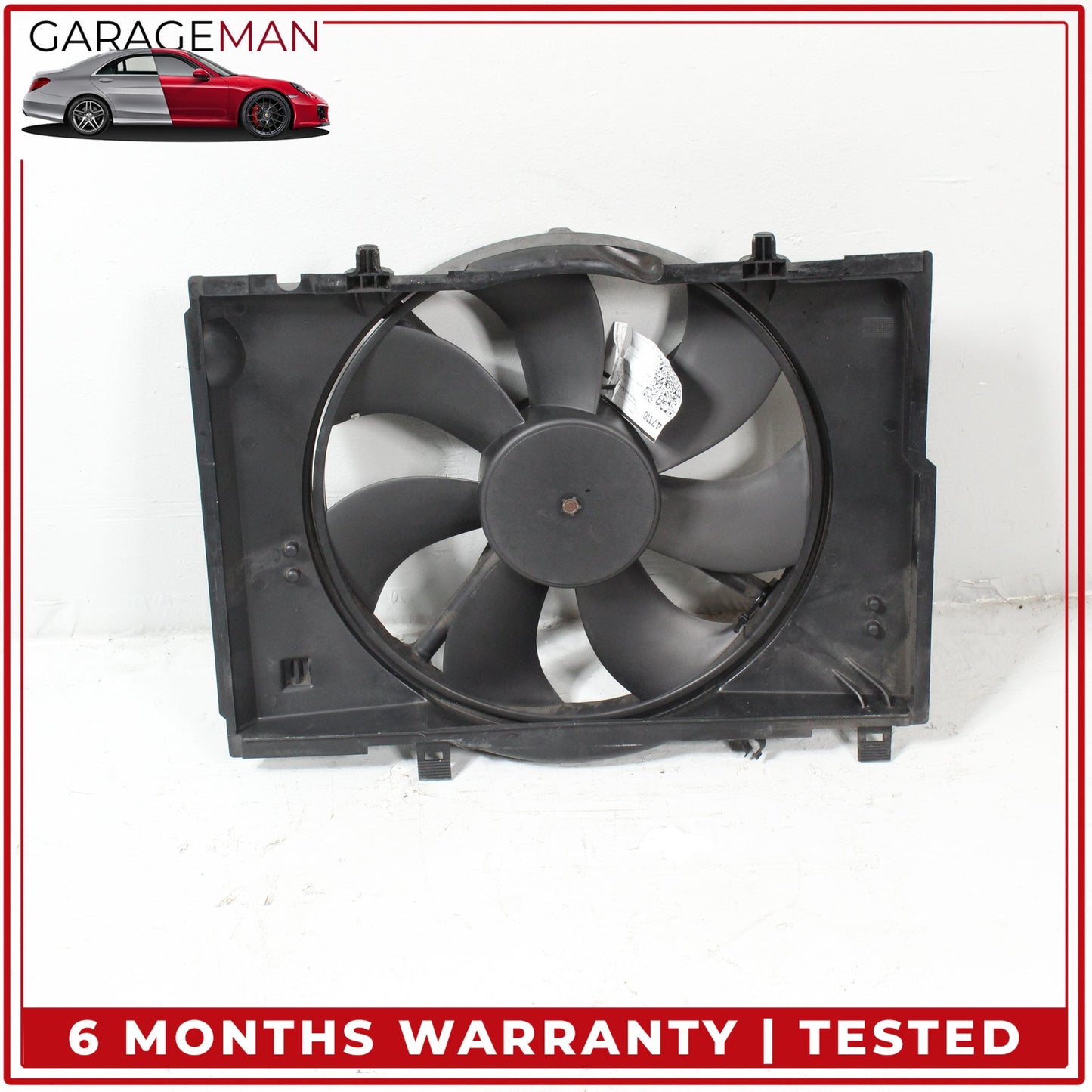 2001-2004 Mercedes-Benz SLK320 R170 Engine Motor Cooling Radiator Fan Assembly 0015002393