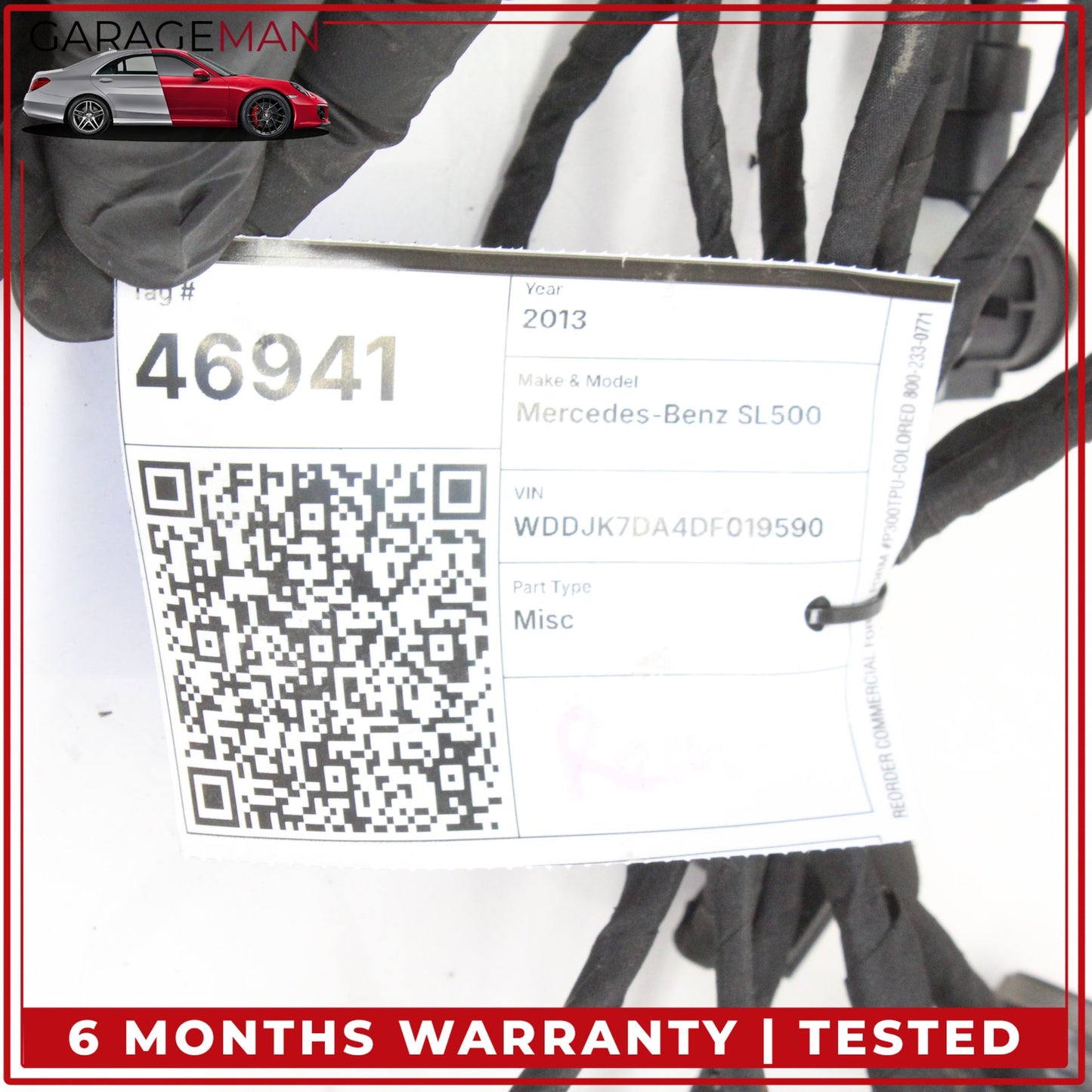2013-2020 Mercedes-Benz SL500 R231 Front Bumper Parking Sensor Wire Harness w/ Sensors Set