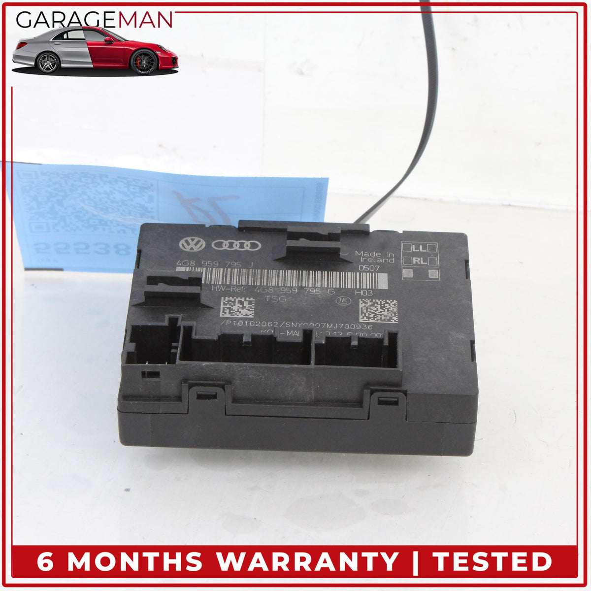 2012-2018 Audi A6 Rear Left or Right Door Control Module Unit 4G8959795J OEM