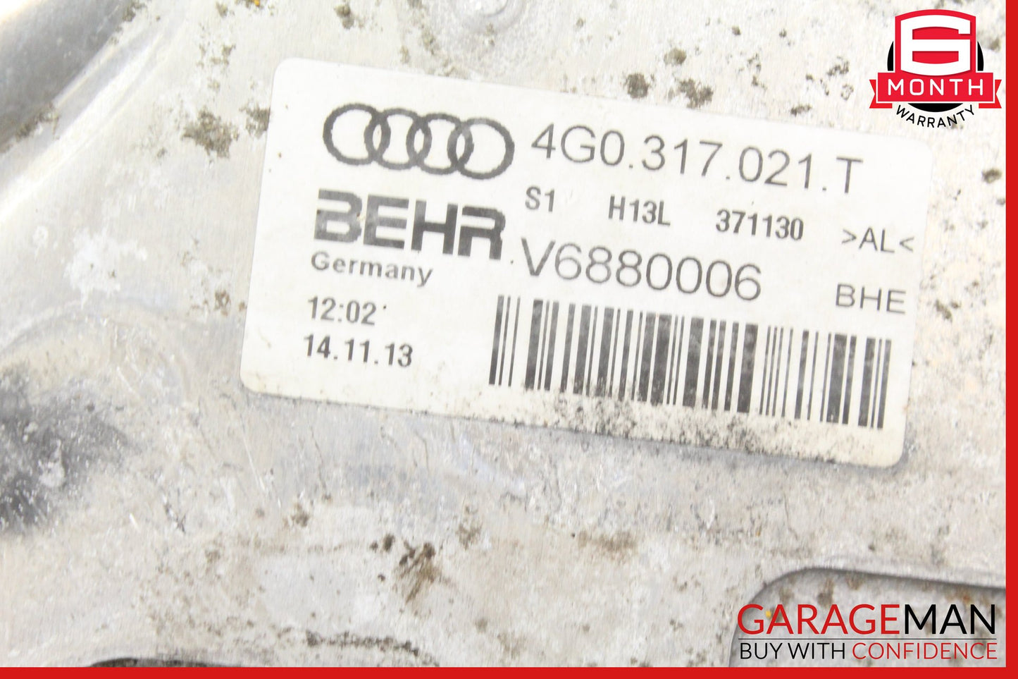 2013-2018 Audi S7 S6 Automatic Transmission Oil Cooler 4G0317021T OEM