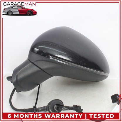 2015-2018 Porsche Cayenne 958 Front Left Door Rear View Mirror w/ Blind Spot OEM