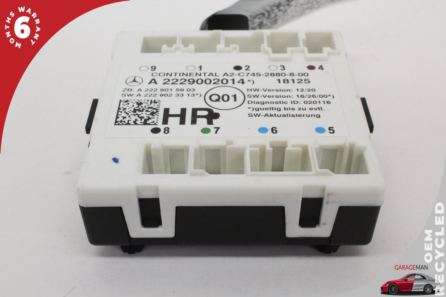 16-19 Mercedes W205 C350e C300 Rear Right Side Door Control Module OEM