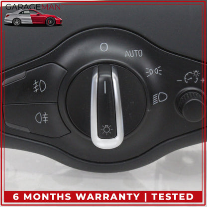 2009-2016 Audi A4 Front Left Headlight Control Switch w/ Trim 8K0941531AS OEM