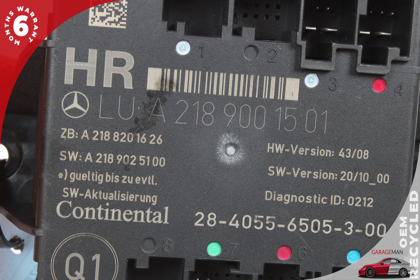 2008-2018 Mercedes-Benz C250 W204 Right Rear Door Control Module 2189001501 OEM