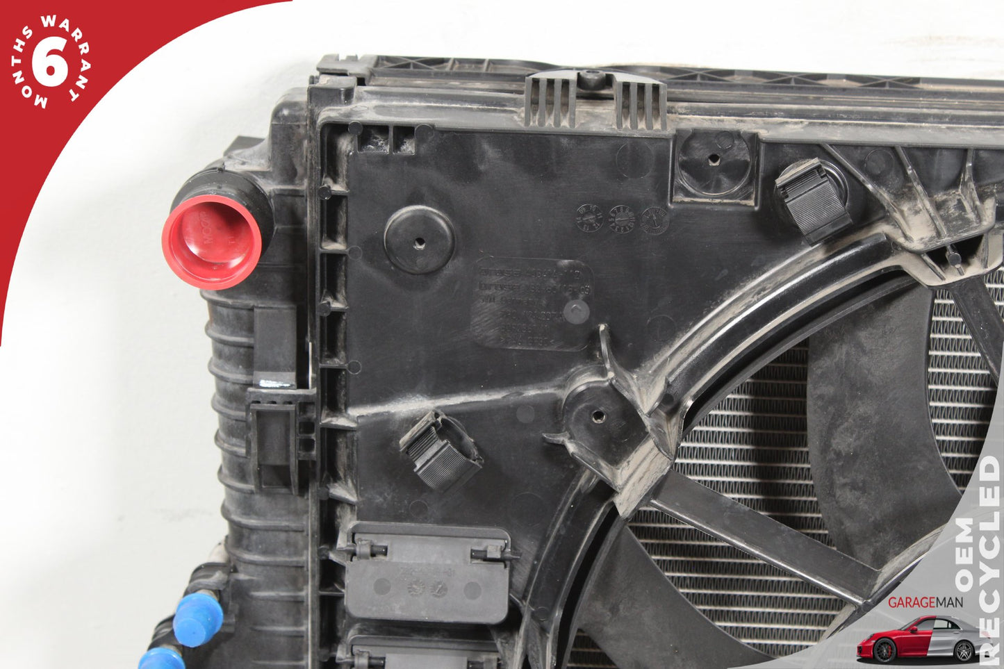 2011-2018 Porsche Cayenne 958 Engine Radiator A/C Condenser Cooler w/ Fan Motor