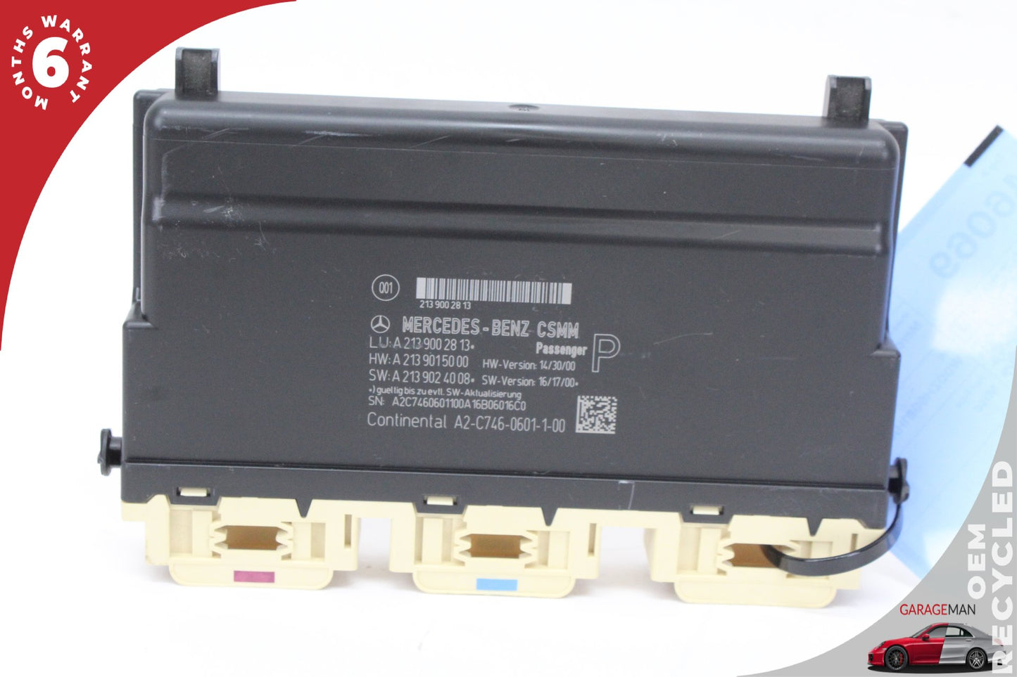 17-19 Mercedes-Benz E400 W213 Wagon Front Right Seat Control Module 2139002813