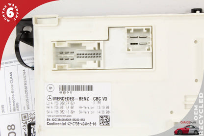 2014-2020 Mercedes W117 CLA45 AMG CLA250 Front SAM Fuse Box Control Module OEM