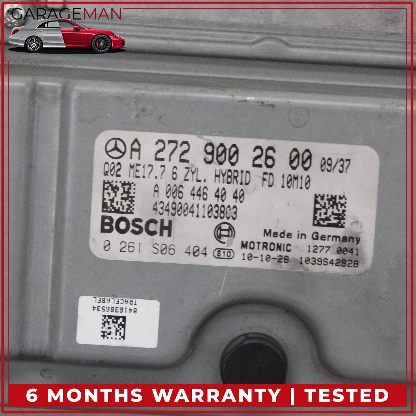 2010-2013 Mercedes W221 S400 Hybrid Engine Control Module ECU ECM 2729002600 OEM