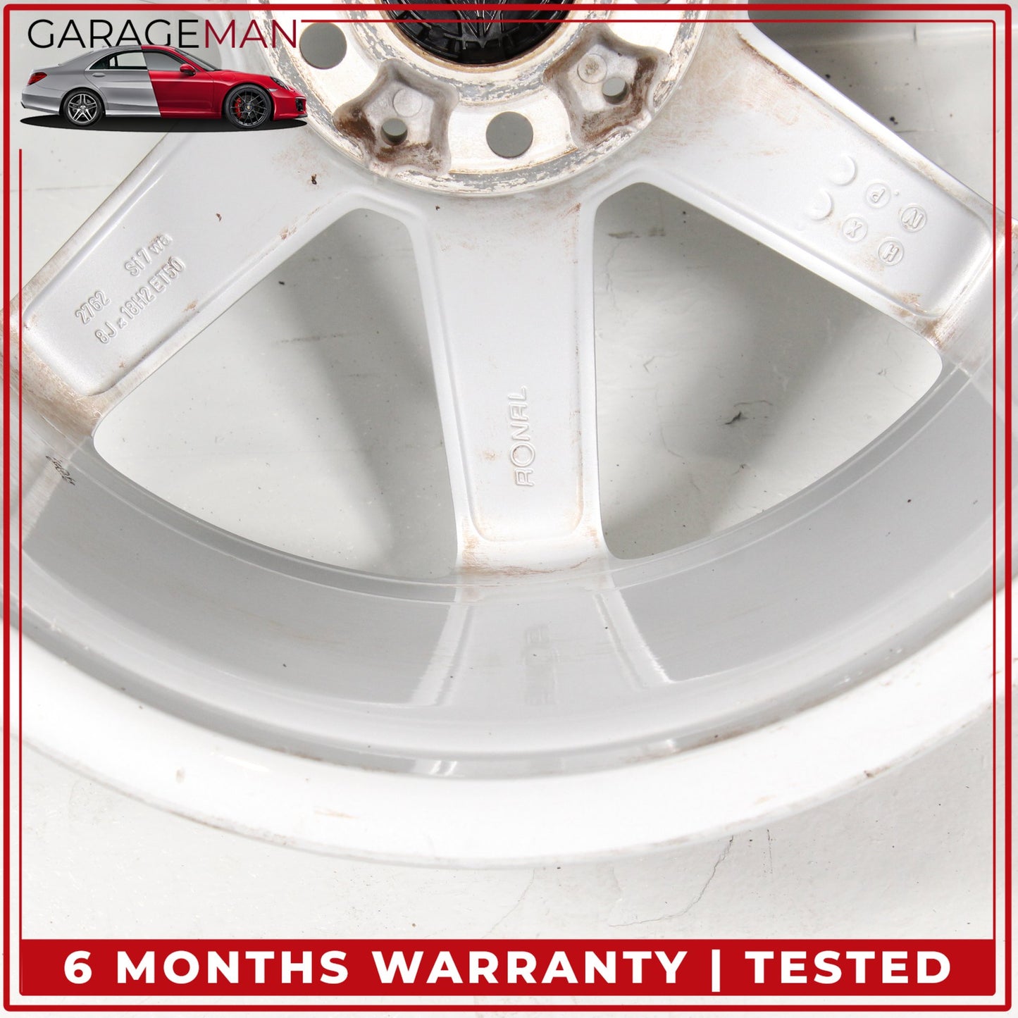 2012-2015 Mercedes W204 C250 Front 7 Spoke Wheel Rim 8JX18H2 ET50 2044019802 OEM