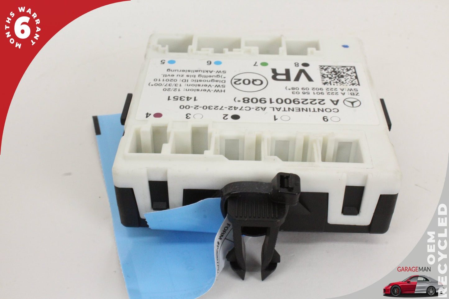 2015-2020 Mercedes W205 C300 Front Right Door Control Module 2229001908 OEM
