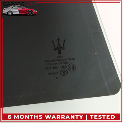 2014-2022 Maserati Ghibli M157 Rear Left Driver Side Door Window Glass OEM