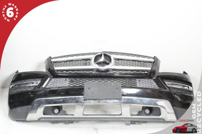 2013-2016 Mercedes X166 GL450 Base Front Bumper Cover Grille Trim Assembly OEM