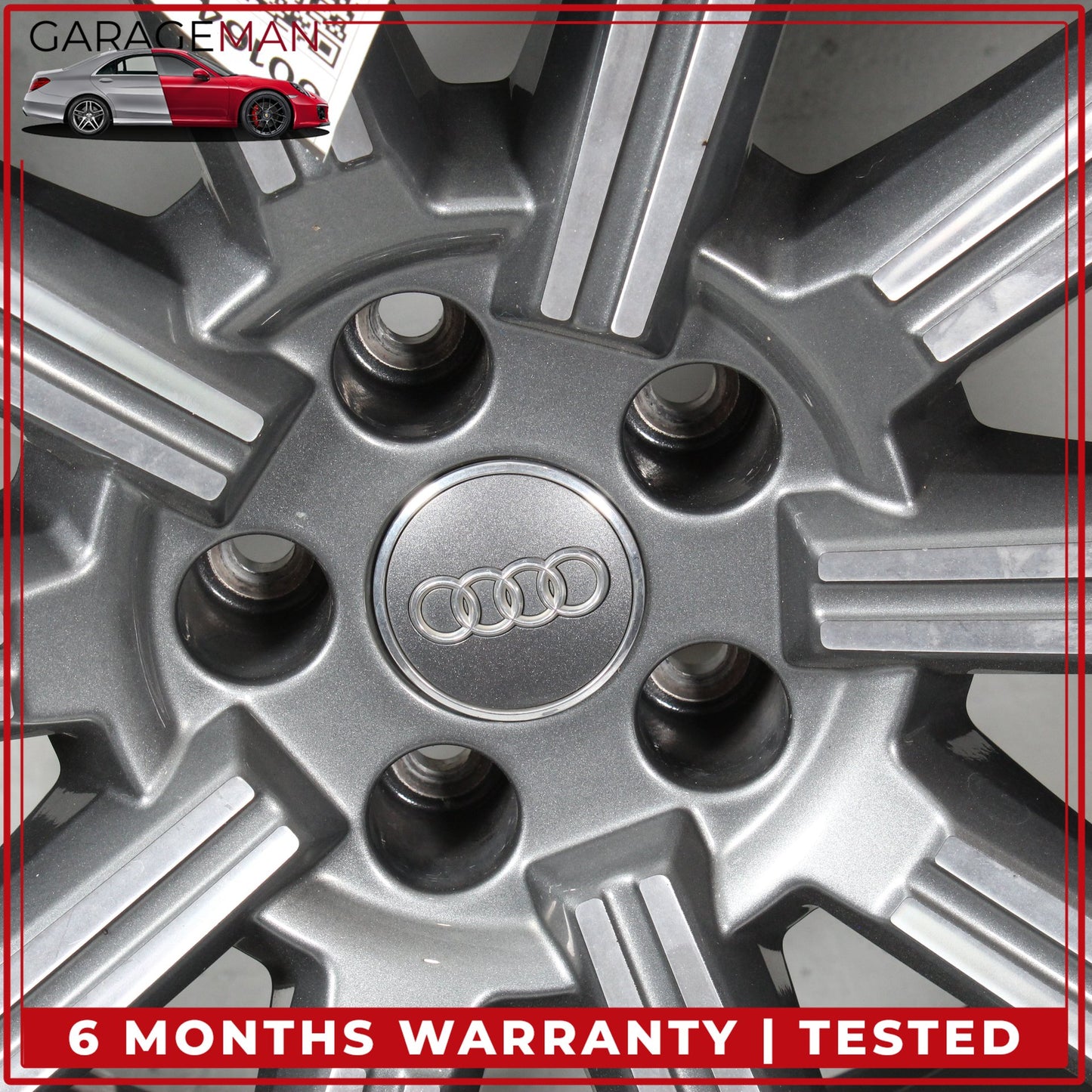 2017-2025 Audi Q7 SQ7 10 Spoke Wheel Rim w/ Tire 9JX20H2 ET33 4M0601025AD OEM
