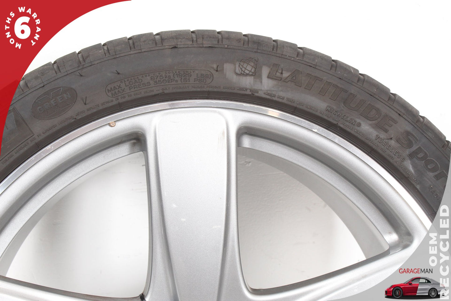 2015-2024 Porsche Macan 95B Rear Wheel Rim w/ Tire 10JX21H2 ET19 95B601025EC OEM