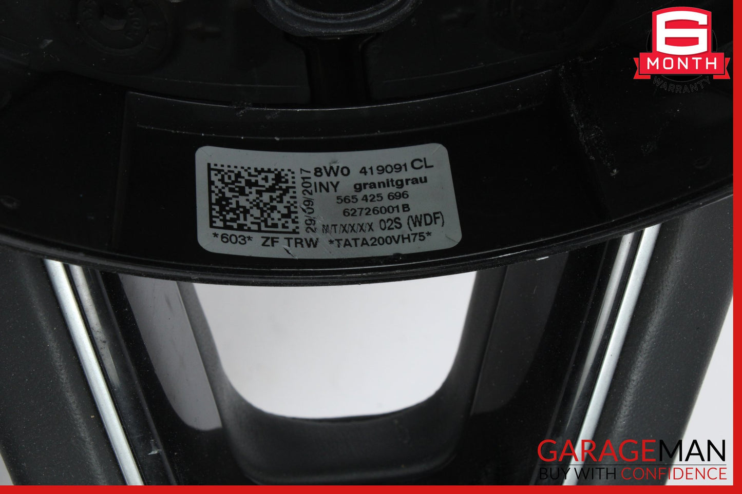 2017-2019 Audi A4 Sedan Front Left Side Steering Wheel Black 8W0419091CL OEM
