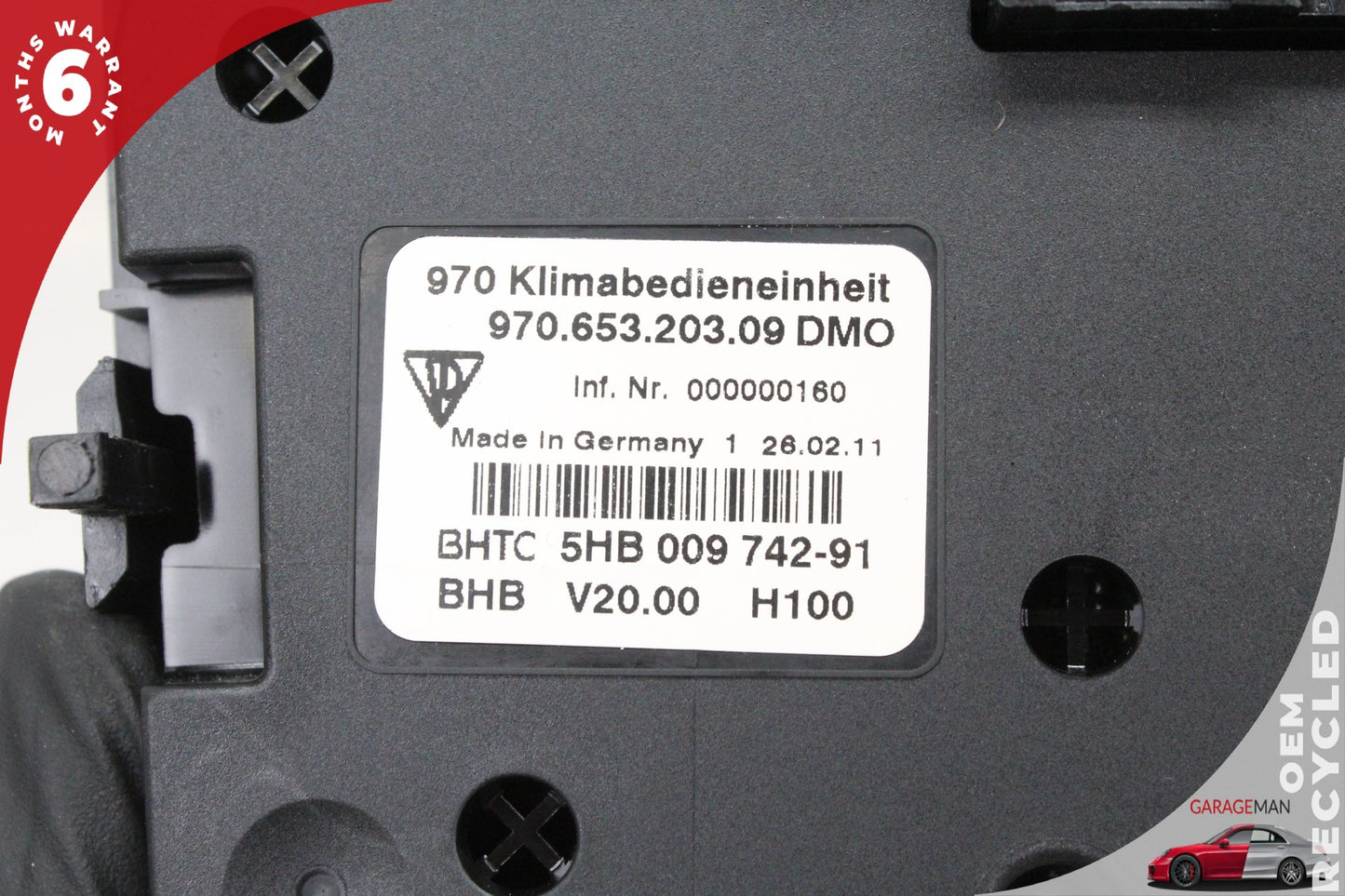 10-13 Porsche Panamera Console Multifunction Switch Control  97061347003 Genuine