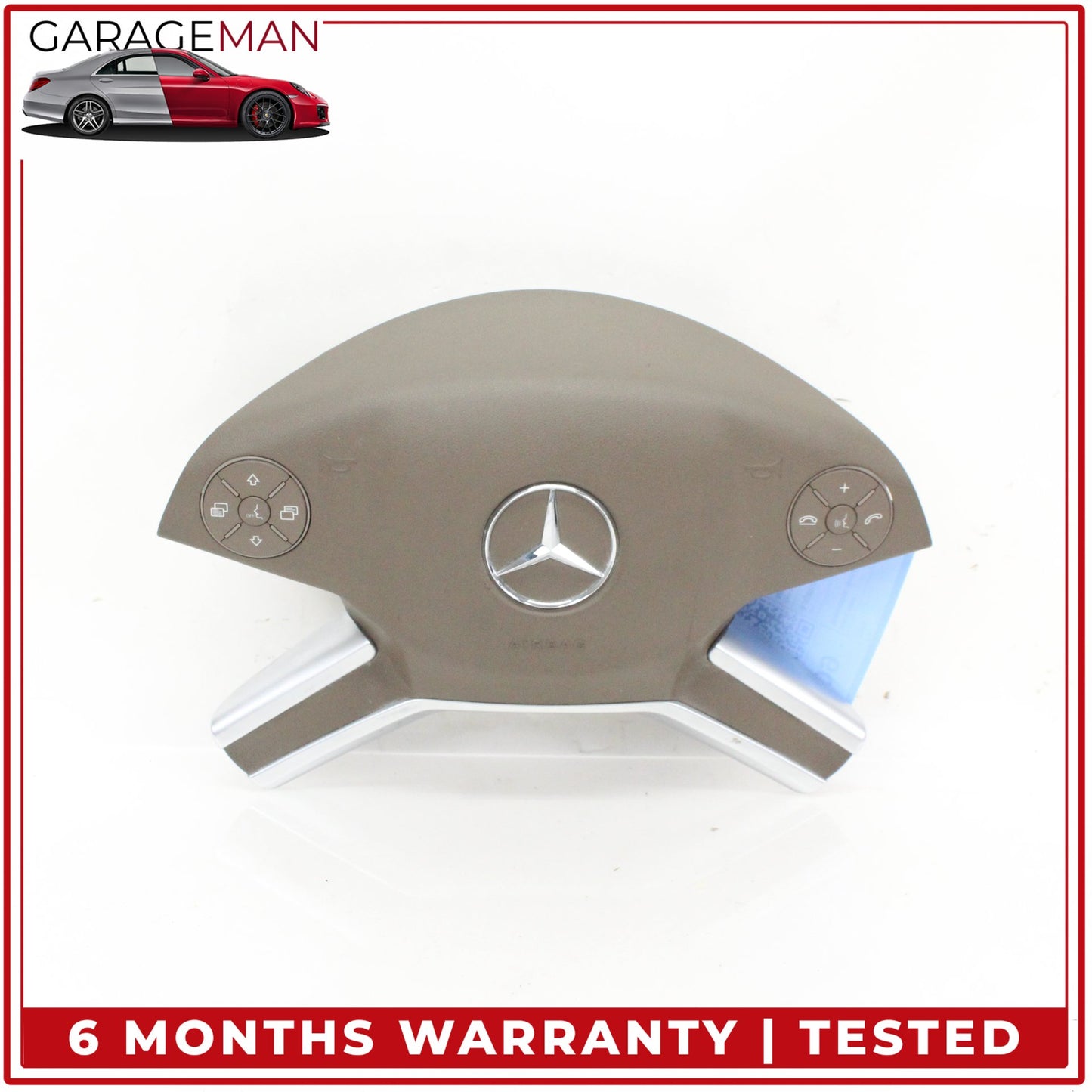 2009-2013 Mercedes W164 ML350 GL450 R350 Steering Wheel Airbag Air Bag Brown OEM