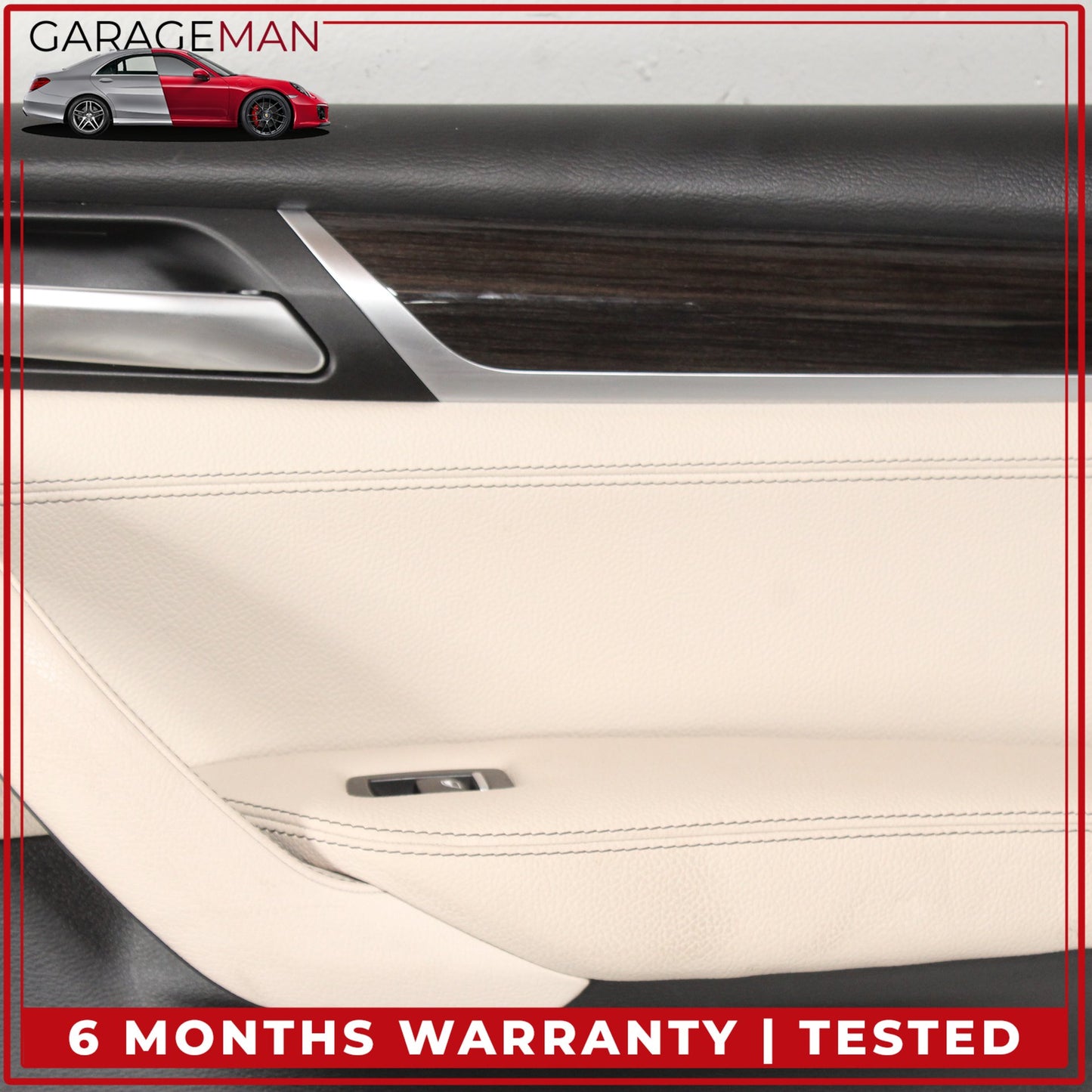 2011-2017 BMW X3 F25 SUV Rear Right Side Interior Door Trim Panel Beige OEM