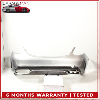 2015-2018 Mercedes-Benz C300 W205 Sport Rear Bumper Cover Assembly Silver OEM