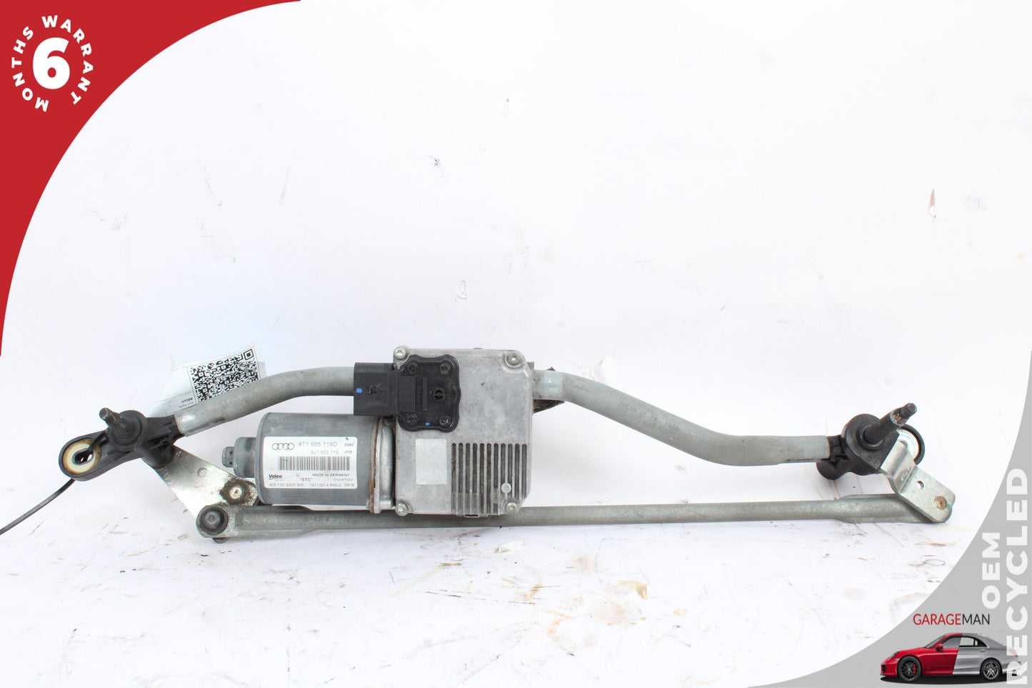 08-17 Audi A5 Sedan Front Windshield Wiper Linkage w/ Motor 8T1955119D