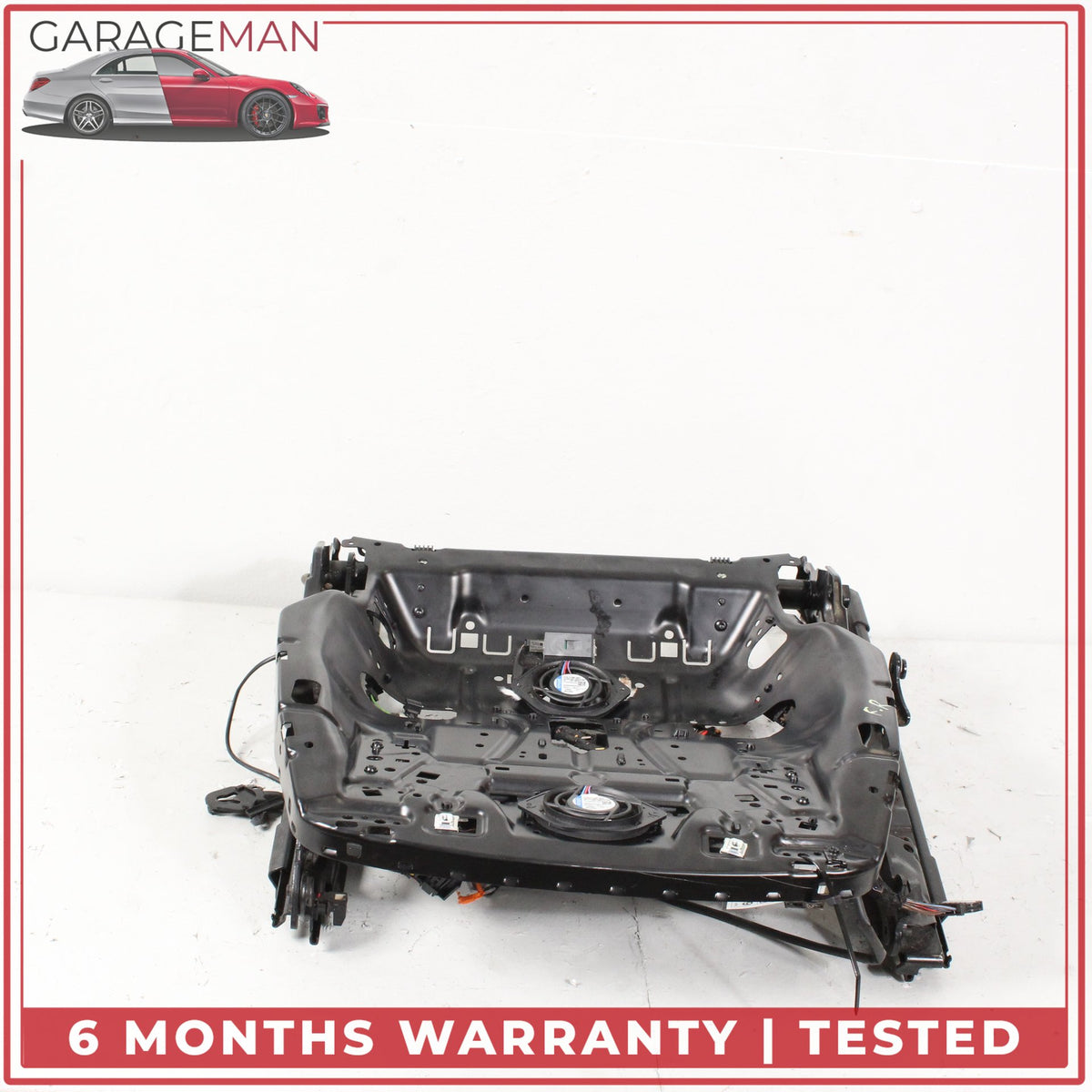 2012-2018 Audi A7 Front Left Driver Side Seat Track Rail Frame w/ Motor OEM