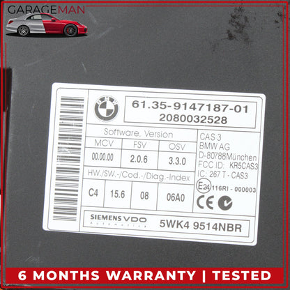 2007-2013 BMW 335i E90 Anti Theft Locking Control Module CAS 6135914718701 OEM