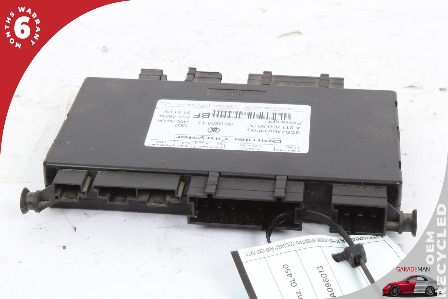 03-12 Mercedes GL450 X164 Front Right Seat Control Module 2118705026 OEM
