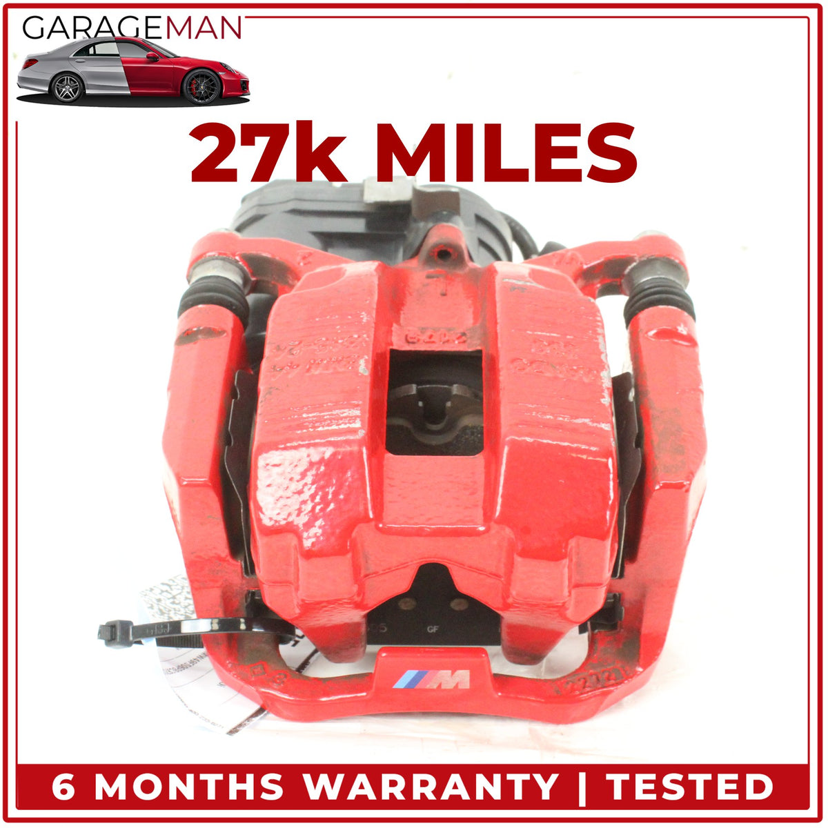 2021-2025 BMW M340i M440i Rear Left Driver Side Brake Caliper Red 8836849 OEM