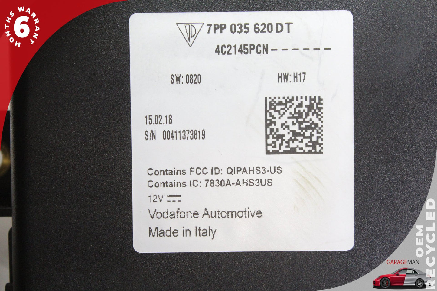 2014-2018 Porsche Macan 95B GPS Navigation Control Module Unit 7PP035620DT OEM