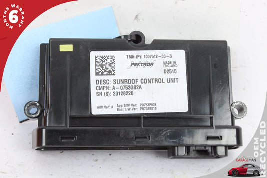 2015 Tesla Model S 85D Hatchback Sunroof Control Module 100751200B Genuine