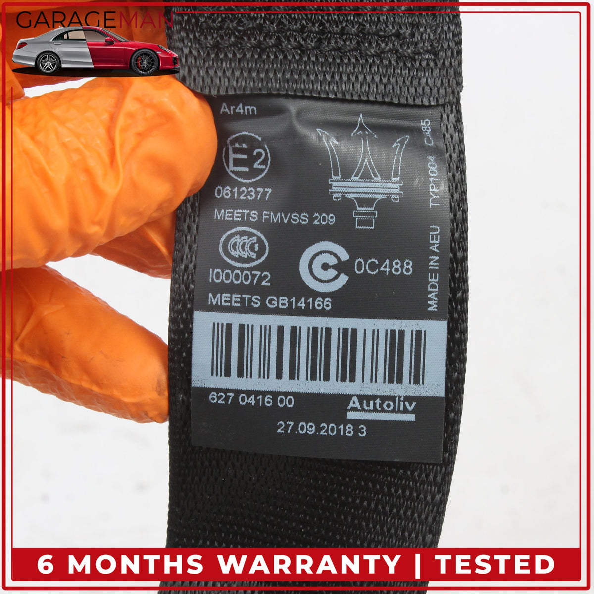 2014-2024 Maserati Ghibli M157 Rear Left or Right Side Seat Belt 670017437 OEM