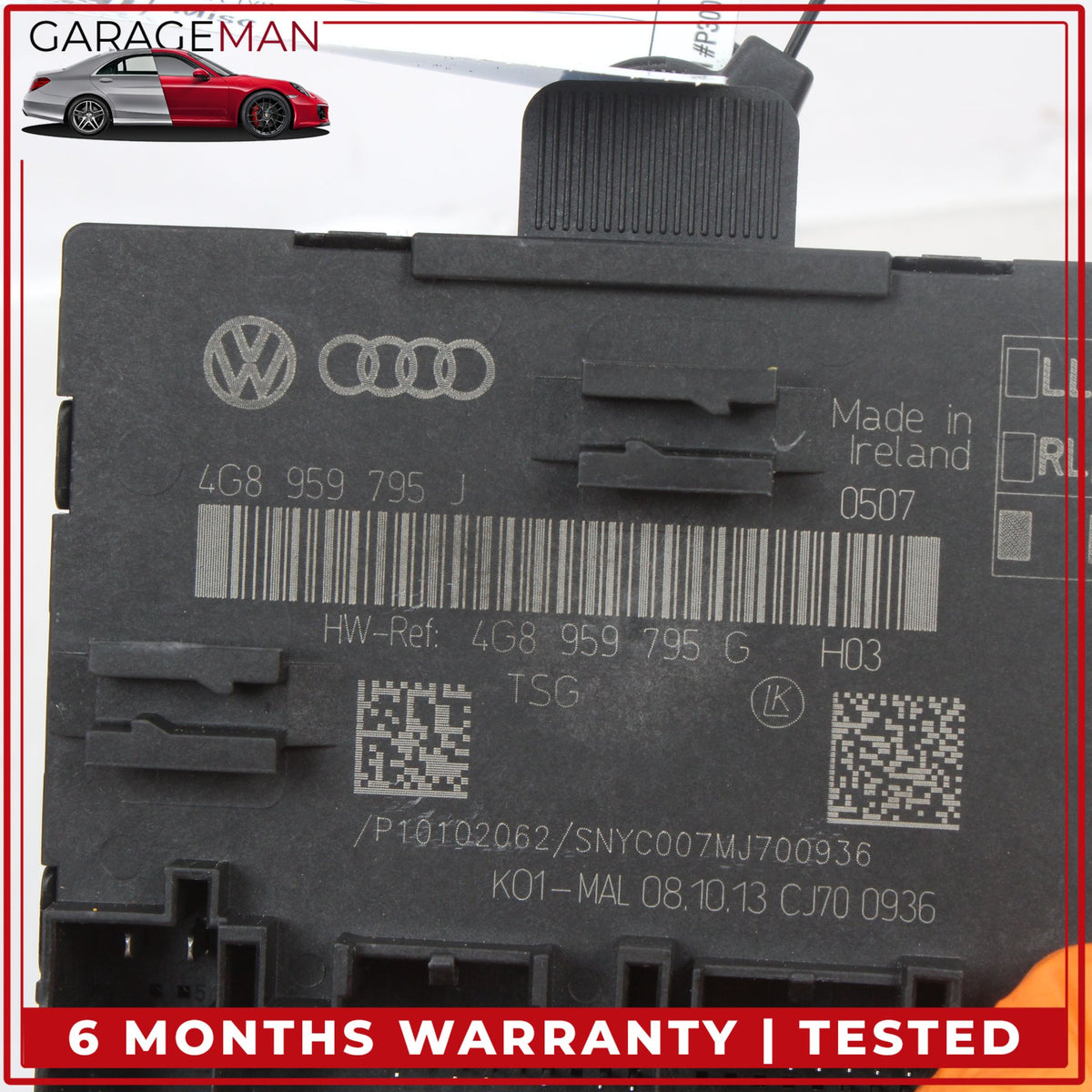2012-2018 Audi A6 Rear Left or Right Door Control Module Unit 4G8959795J OEM