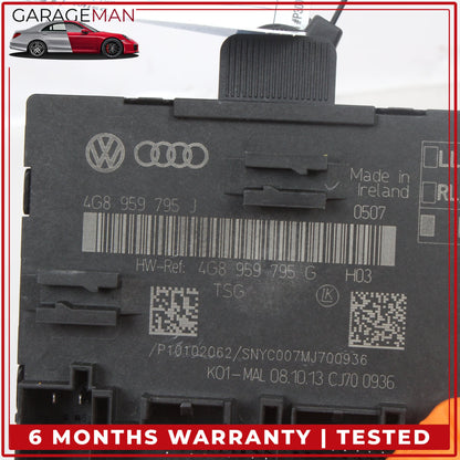 2012-2018 Audi A6 Rear Left or Right Door Control Module Unit 4G8959795J OEM