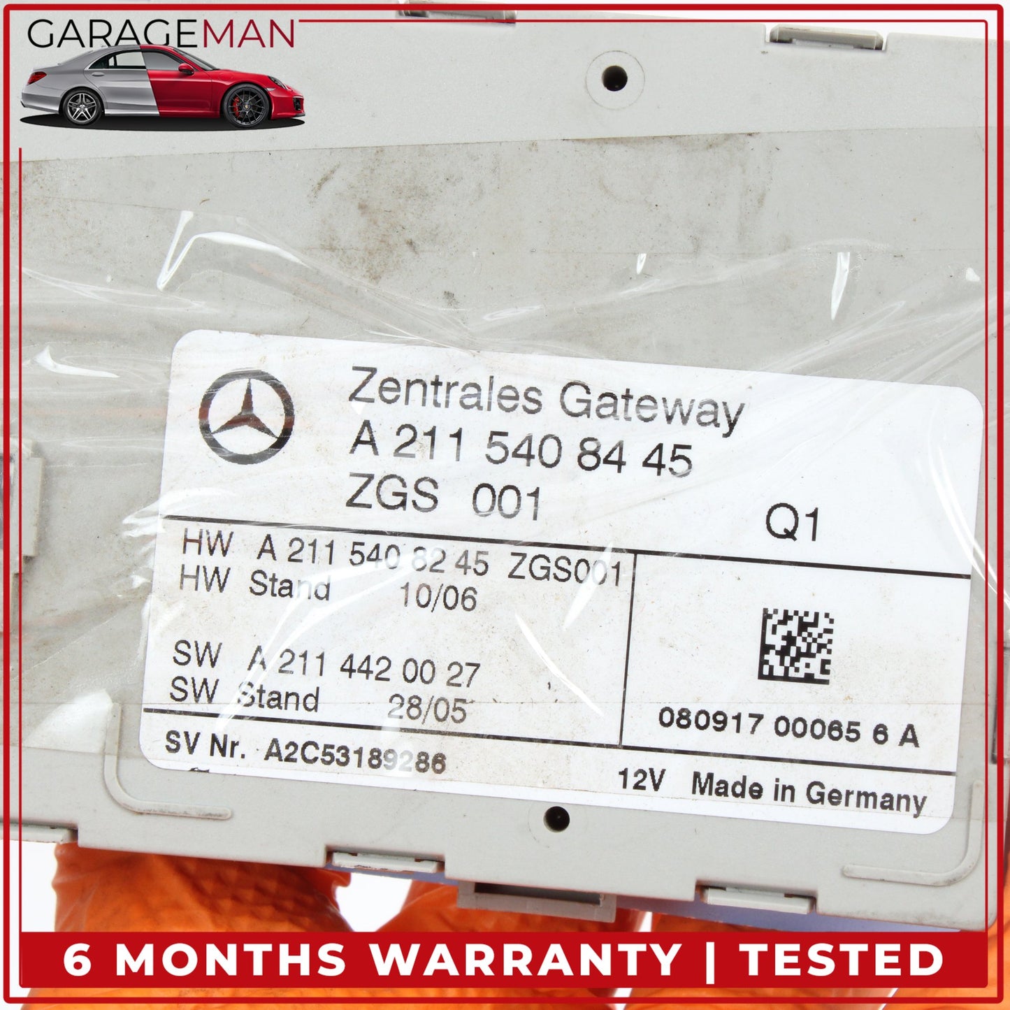 2001-2011 Mercedes W211 E350 Central Gateway Control Module Unit 2115408445 OEM