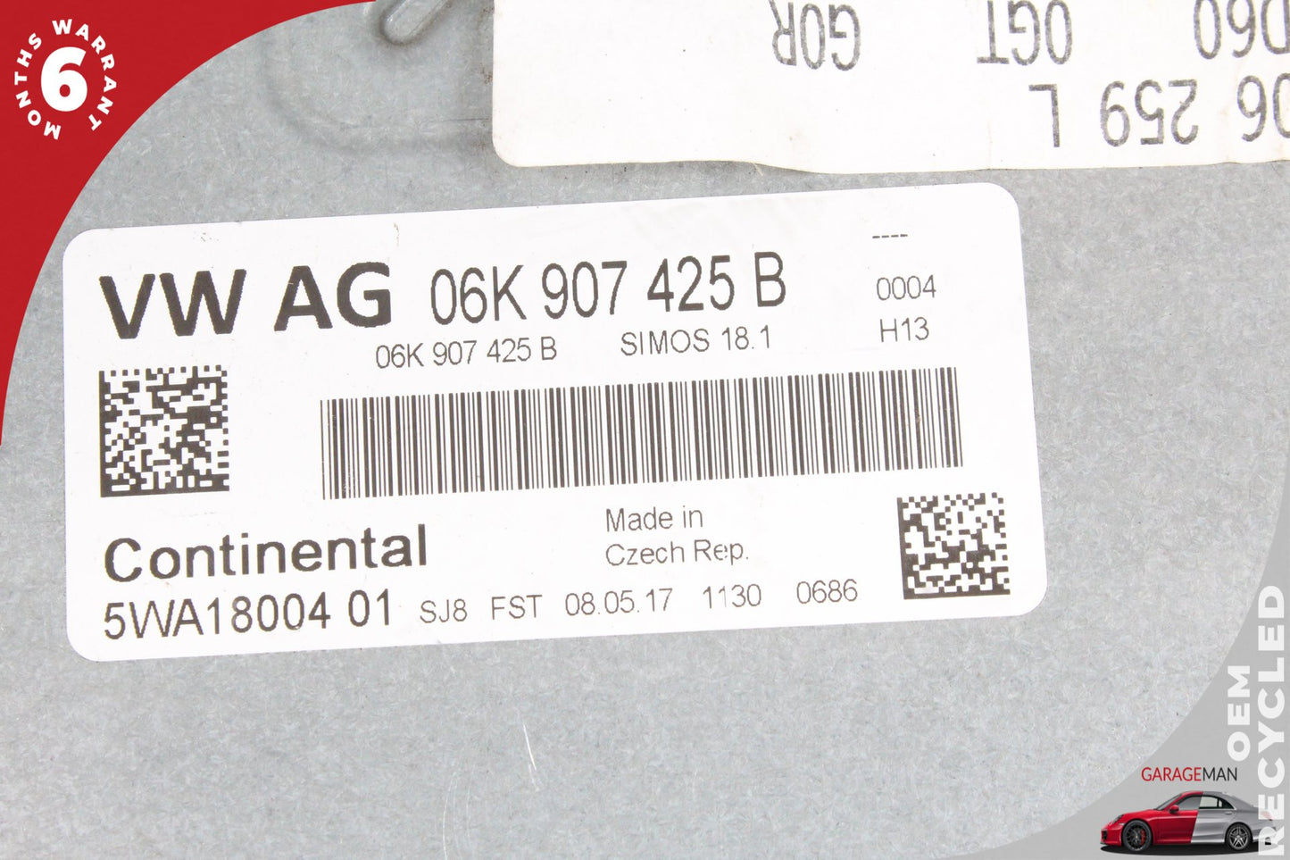 15-17 Audi A3 8V Sedan Engine Computer ECU ECM Control Module Unit 06K907425B
