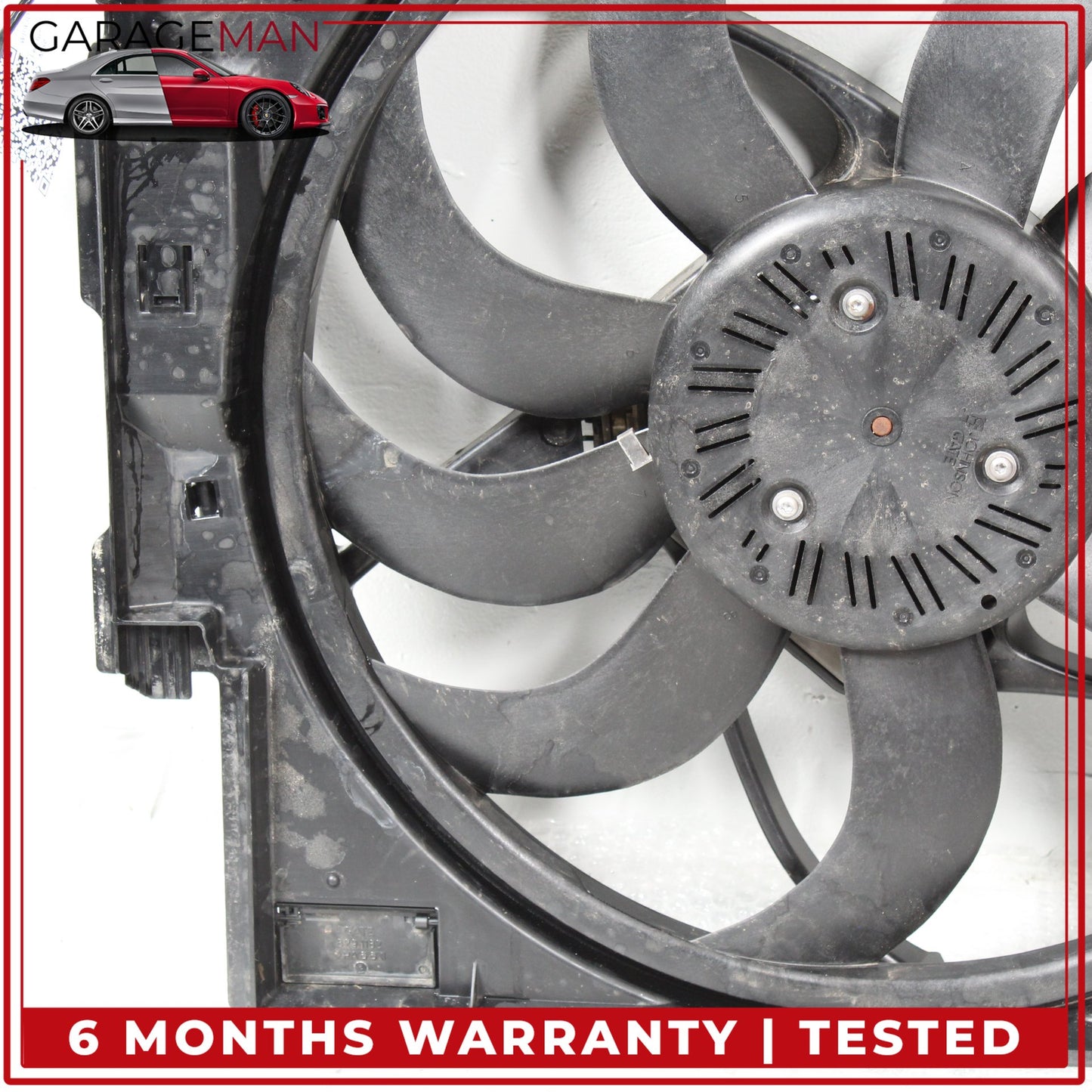 2014-2018 BMW 328d Engine Radiator Cooling Fan Motor Assembly 7640512