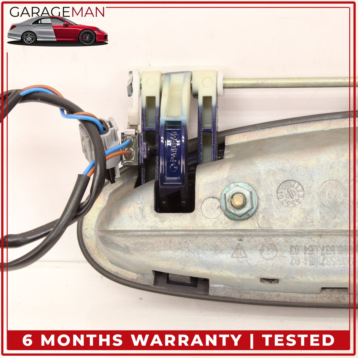1997-2005 Porsche 911 Carrera Front Right Exterior Door Handle Blue Metallic OEM