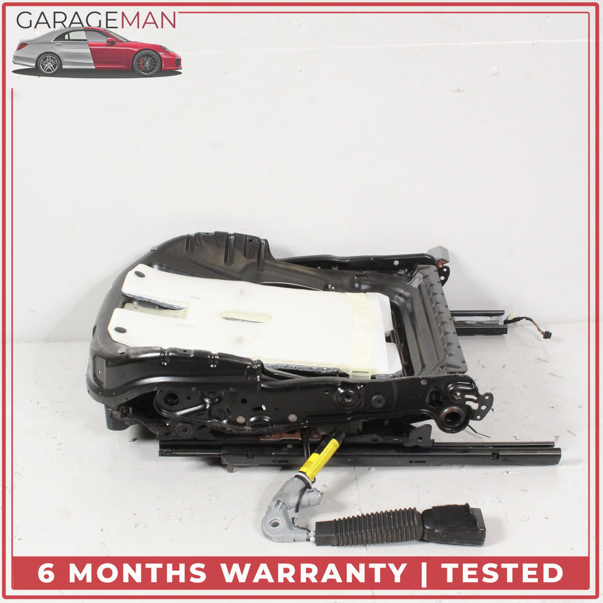2010-2012 Range Rover L322 Front Right Seat Track Rail Frame w/ Motors OEM
