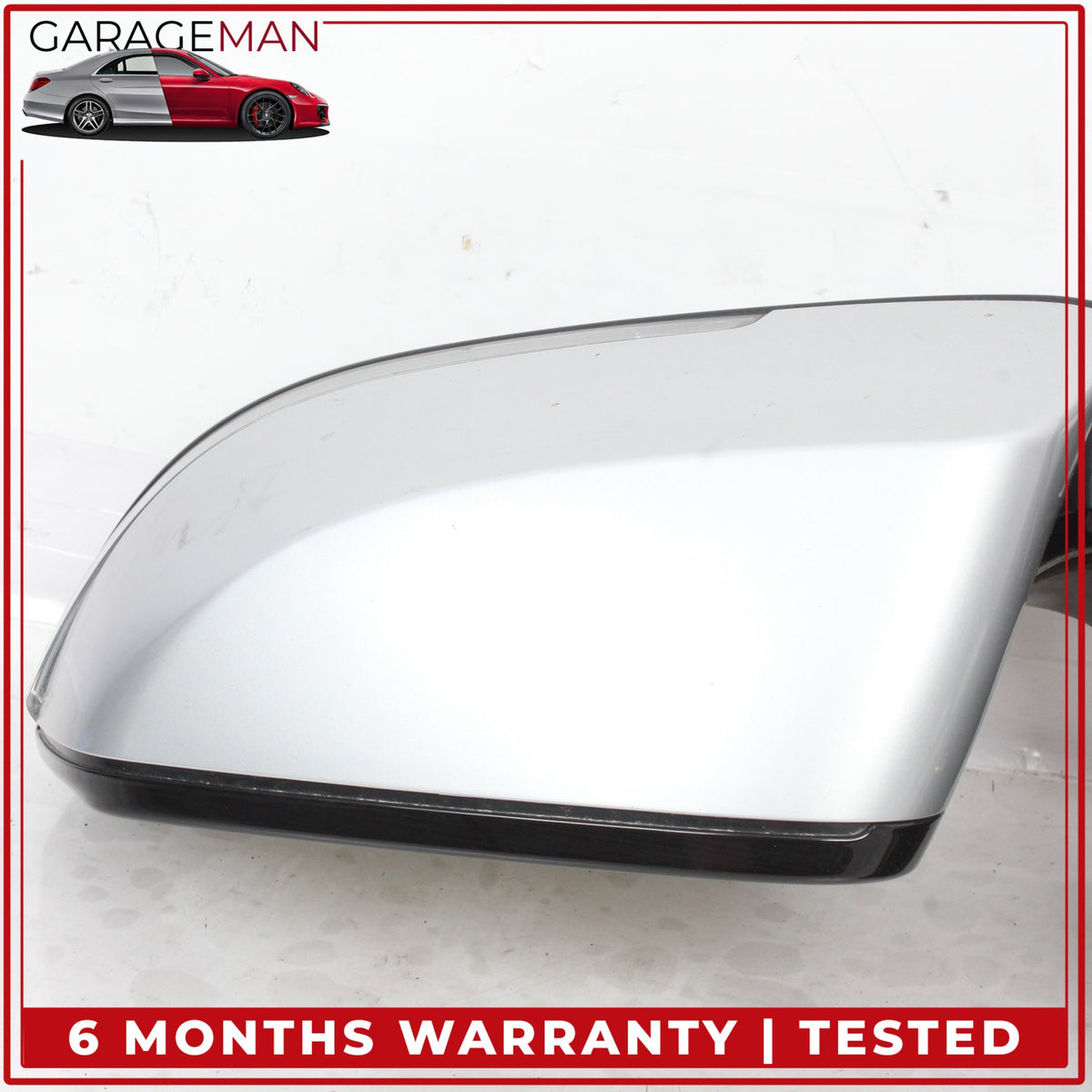 2013-2015 BMW 740i F01 Front Left Side Door Rear View Mirror Silver Mettalic OEM