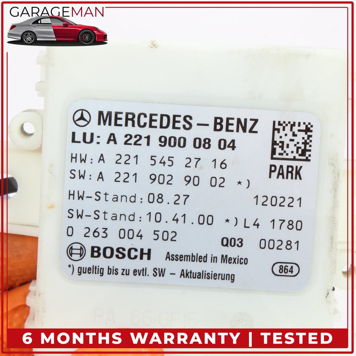 2007-2014 Mercedes-Benz CL550 W216 Coupe Rear Parking Parktronic Control Module 2215452716 OEM