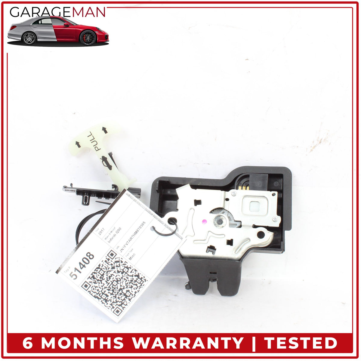 2014-2024 Infiniti Q50 V37 Rear Trunk Lid Latch Lock Actuator 846314GA3A OEM